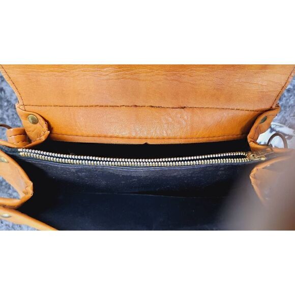 Vintage faux leather handbag - Picture 5 of 6